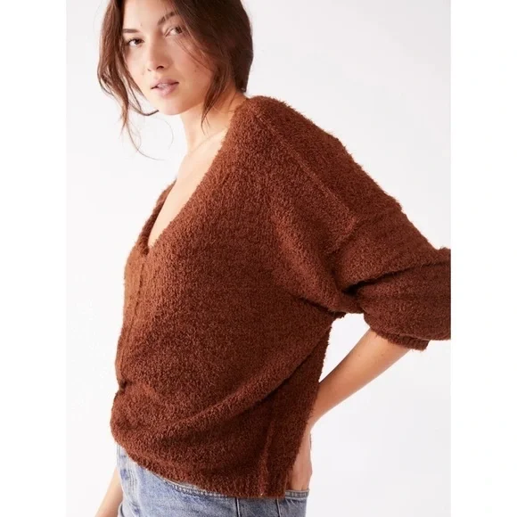 FREE People Icing V-Neck Sweater - Picture 9 of 9